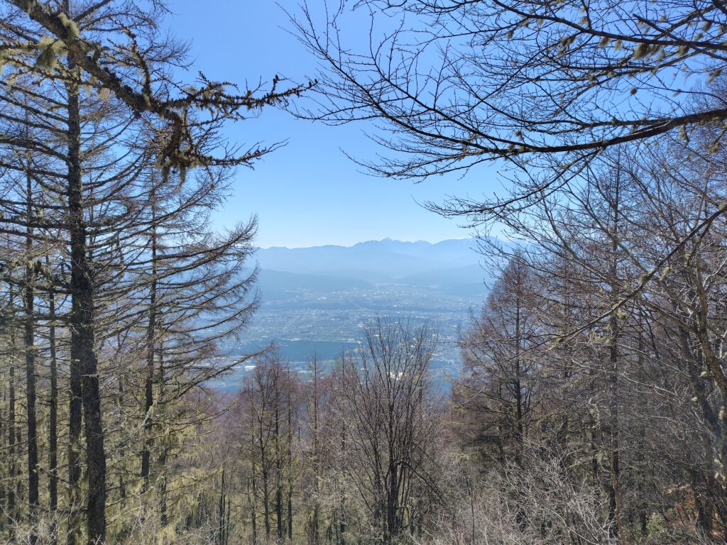 経ヶ岳 7合目からの南アルプスの展望