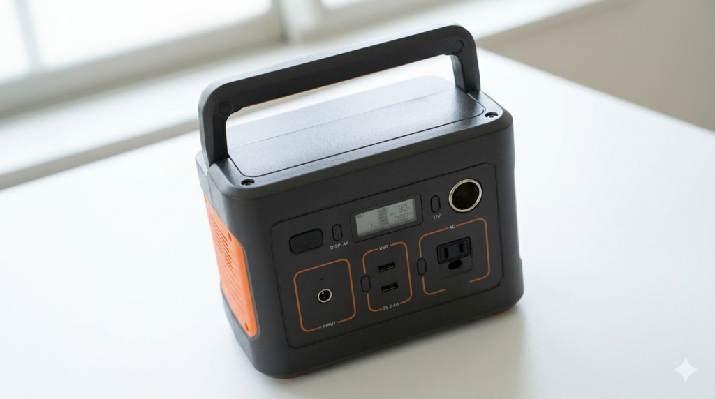 Jackery ポータブル電源 240 New の本体を白背景で撮影した商品カット