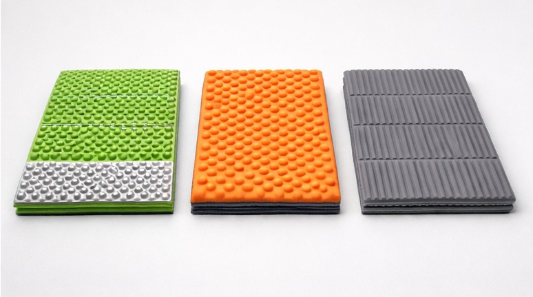 クローズドセルマット3種類の比較イメージ