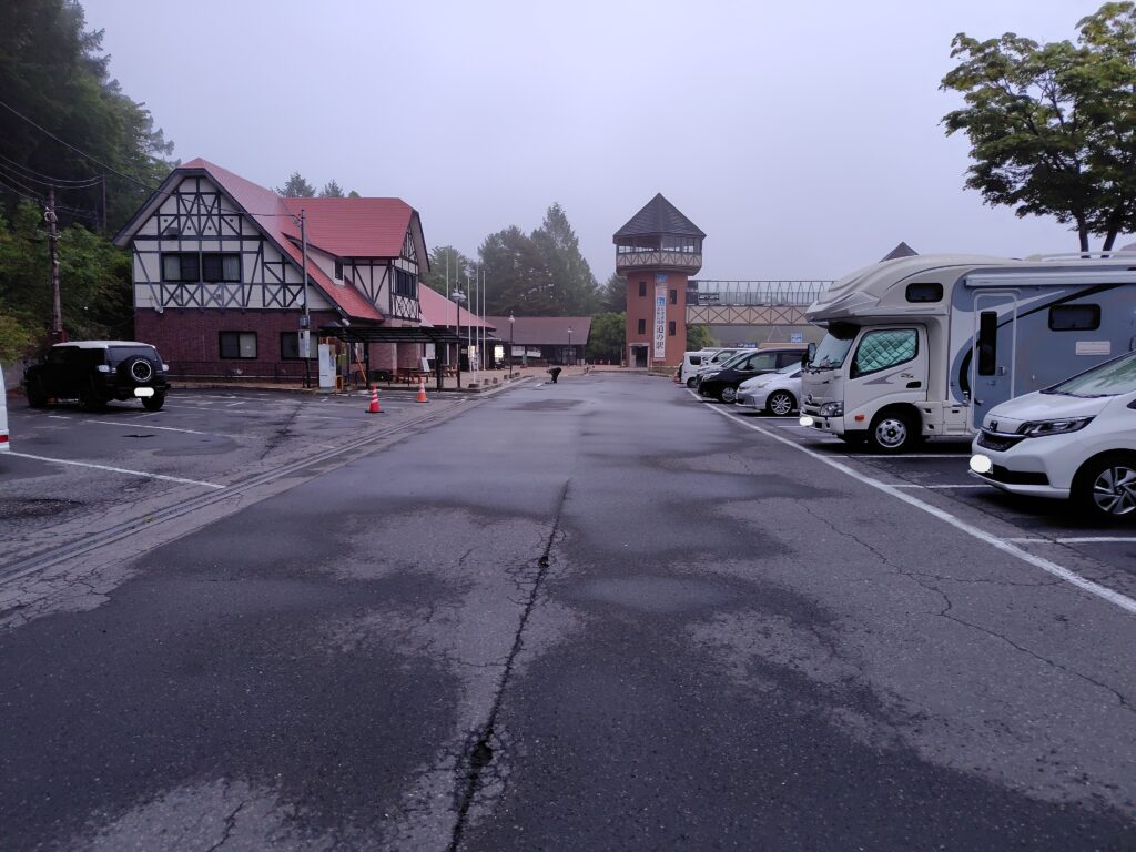 道の駅 草津運動茶屋公園の第一駐車場