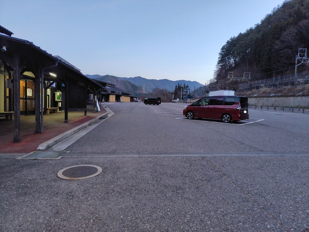 道の駅 木曽福島の南側駐車場