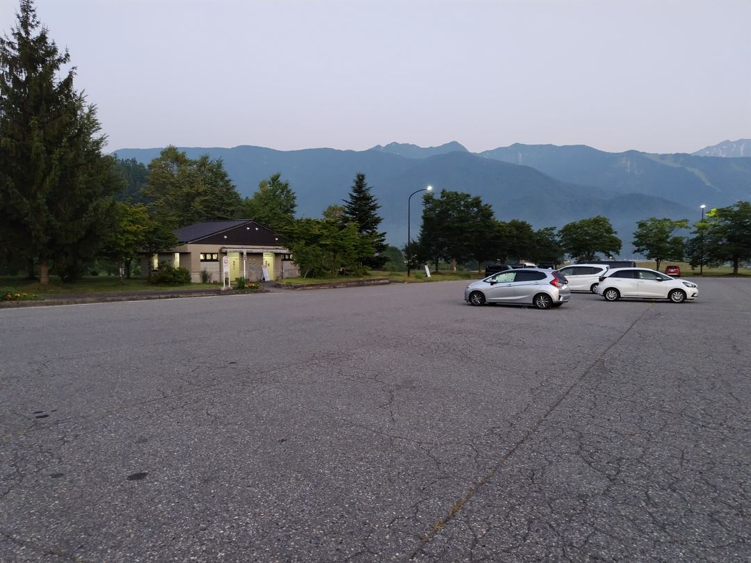 サンサンパーク白馬の駐車場