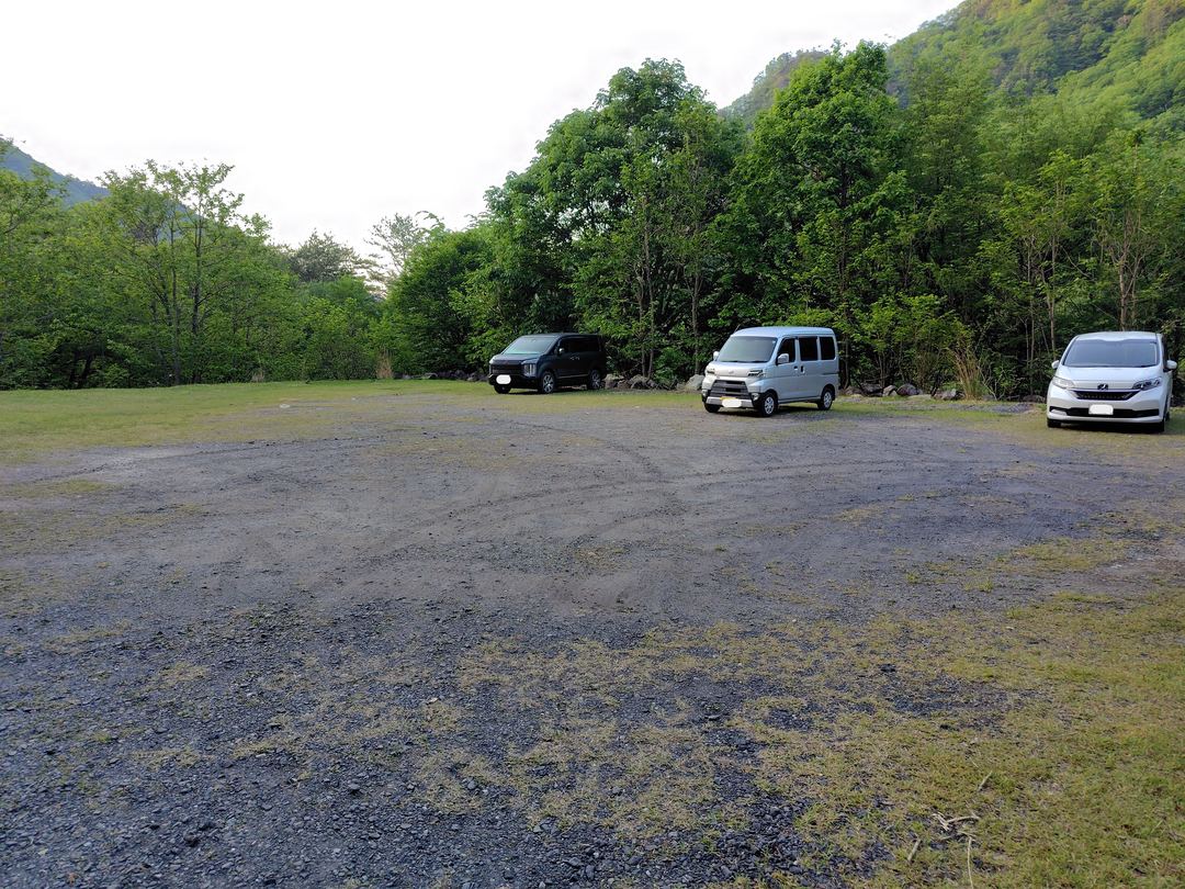 銀山平駐車場の様子