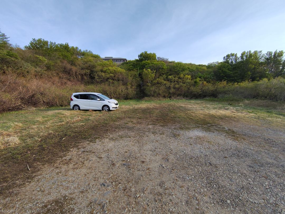 ドンデン山駐車場に停めた愛車