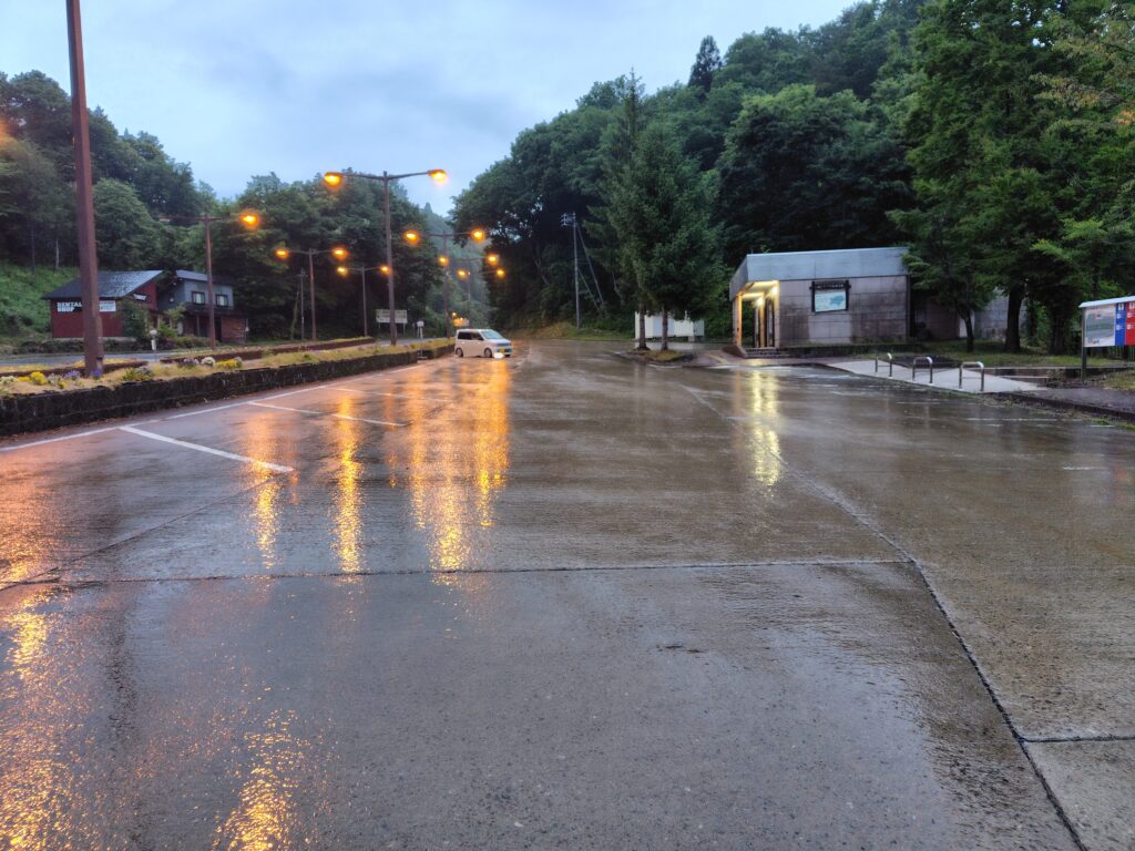 道の駅 大日岳の東側駐車場
