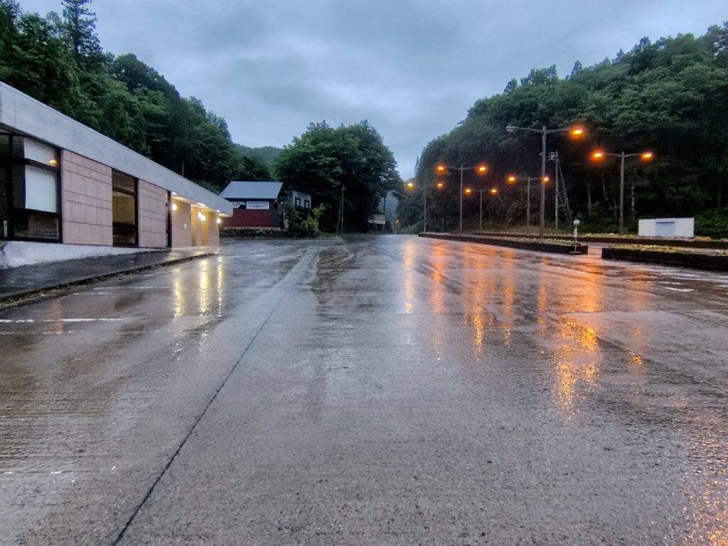 道の駅 大日岳の西側駐車場
