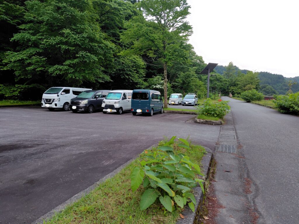 立山駅のP5駐車場