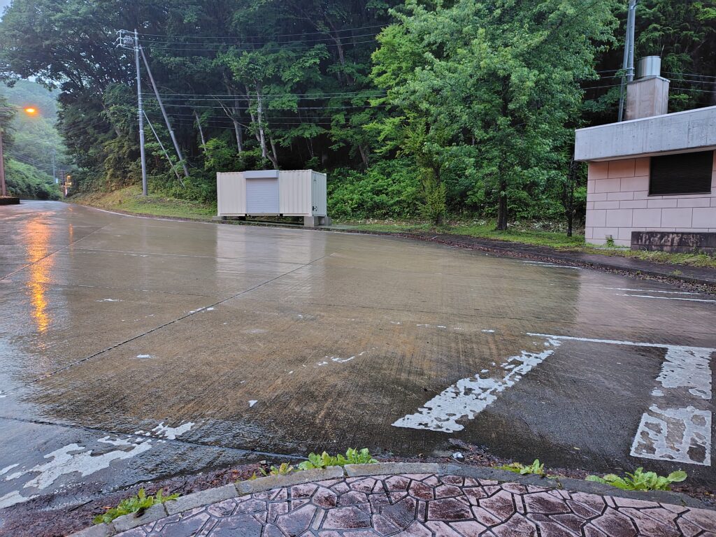 道の駅 大日岳の大型車駐車場