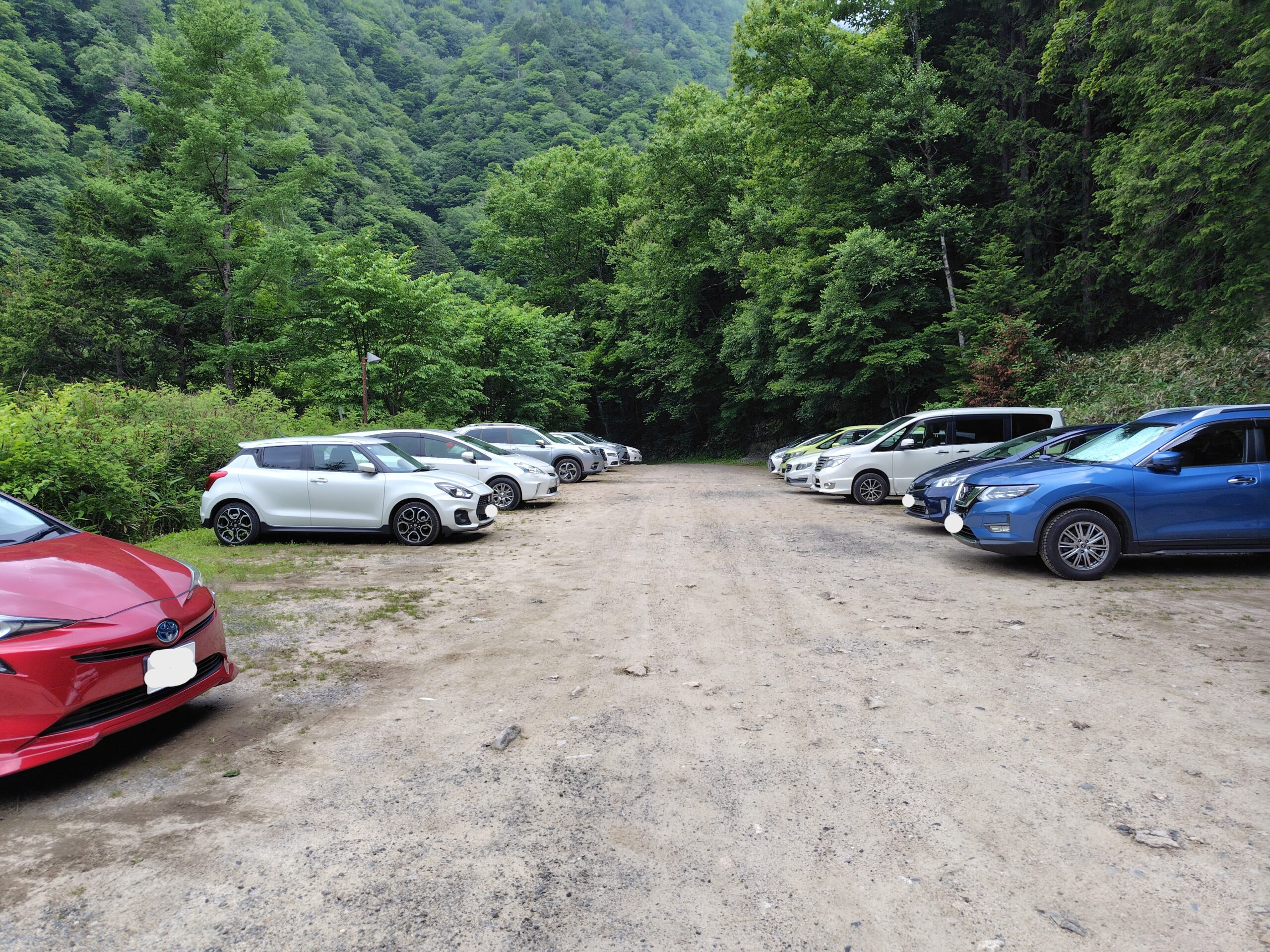 中房登山口 第三駐車場(無料)