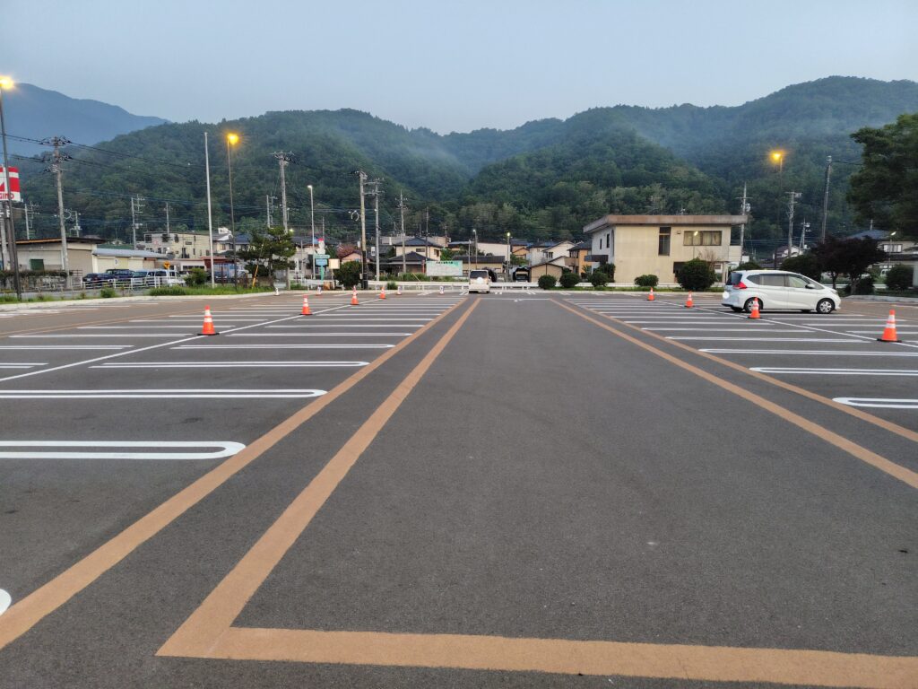 道の駅 にしじま和紙の里かみすきパークの第一駐車場