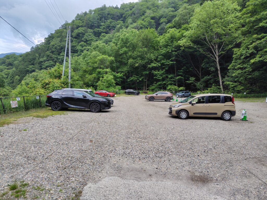中房登山口 第一駐車場(有料・完全予約制)