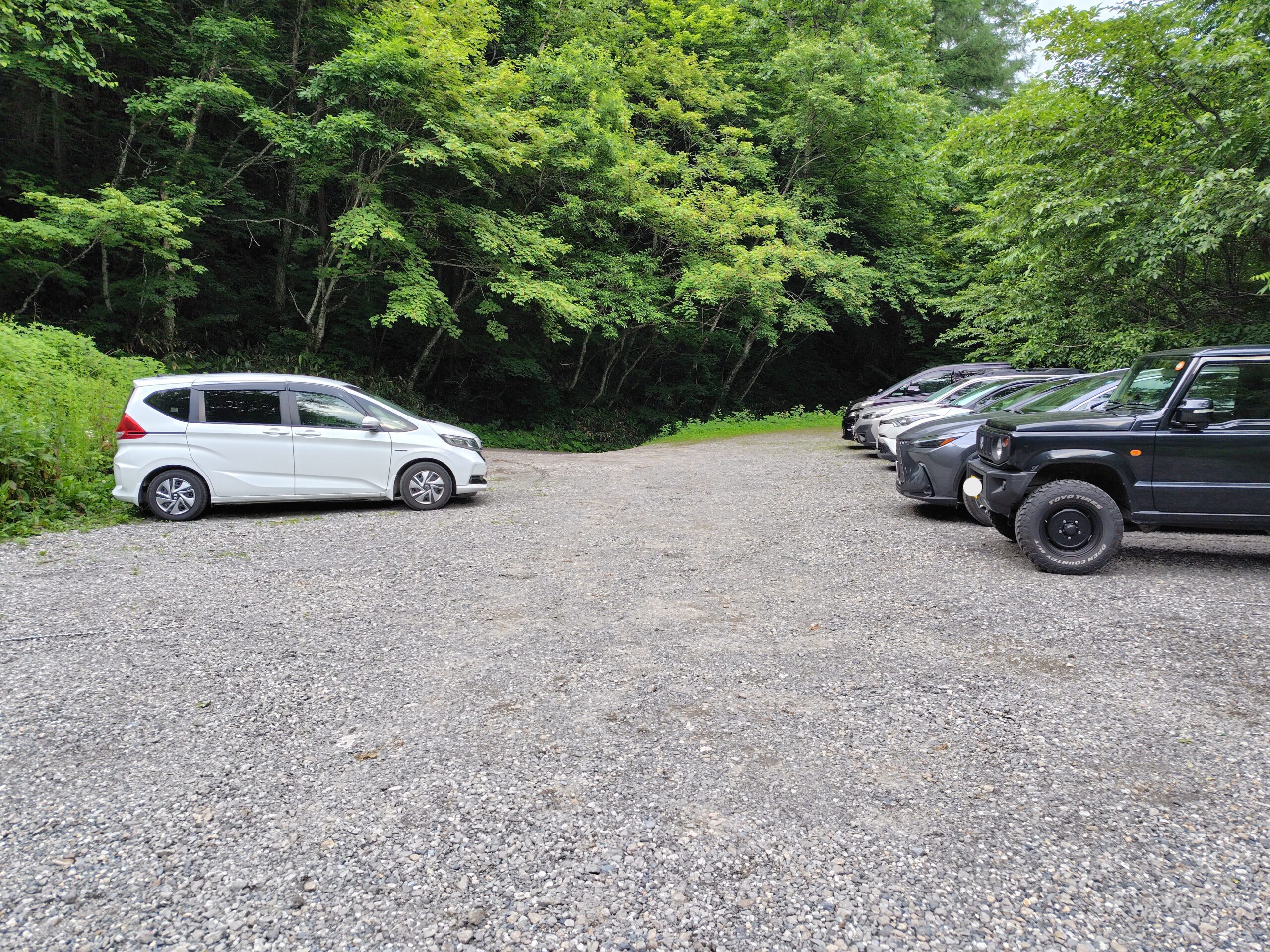 中房登山口 第二駐車場(無料)