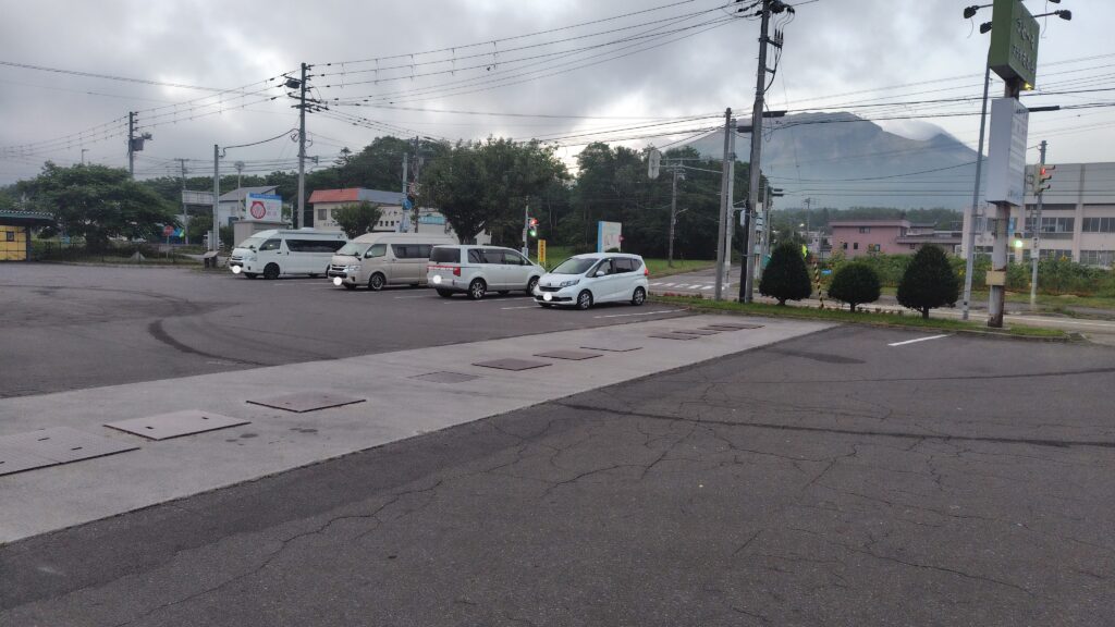 道の駅 つど〜る・プラザ・さわらの普通車駐車場（道路そば）
