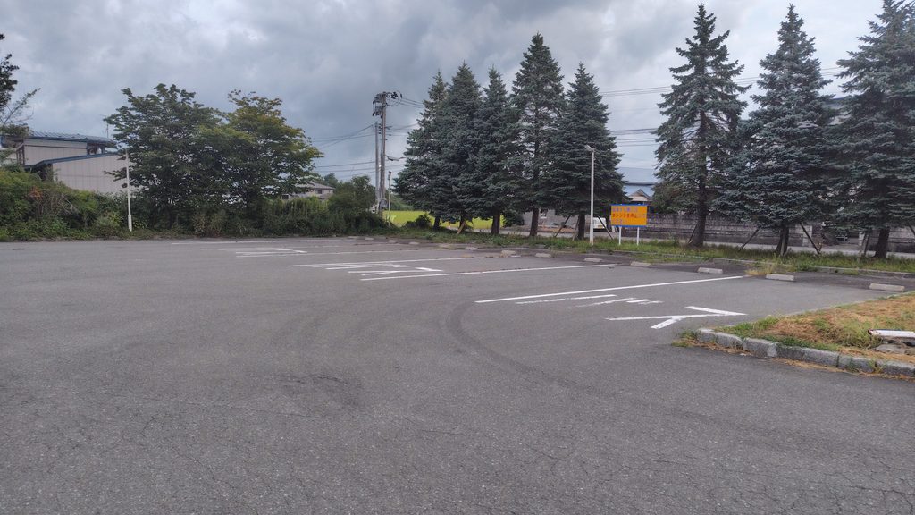 道の駅 しょうわの大型車駐車場