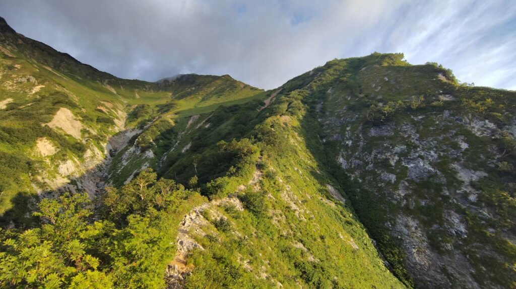 西遠見山から白岳への急登