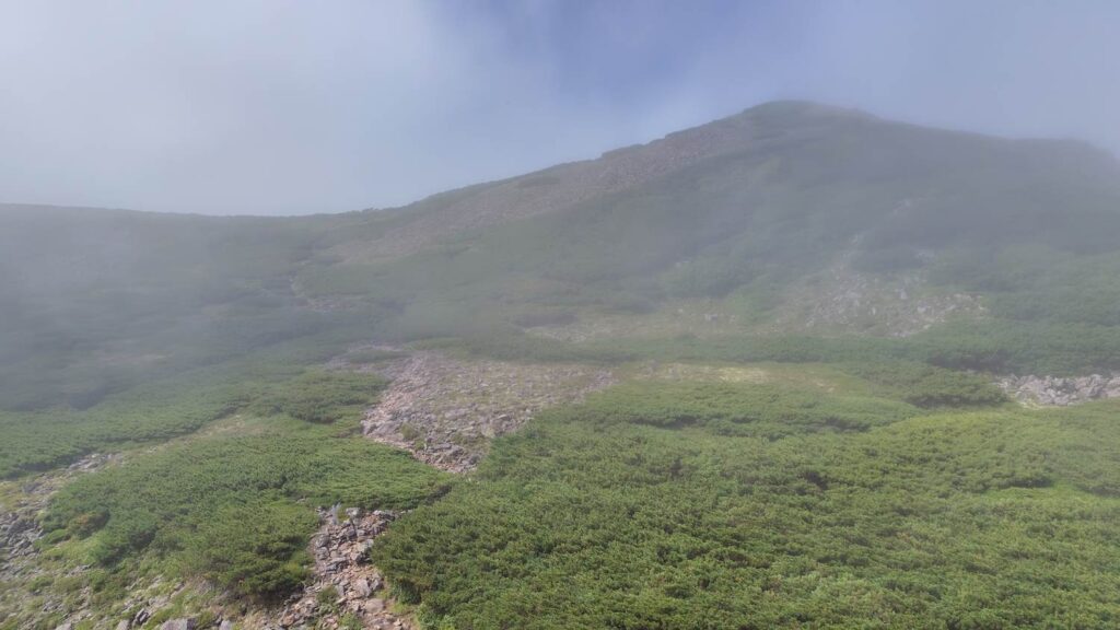 前天狗から見た天狗岳