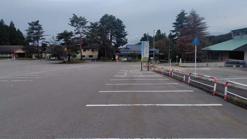 道の駅 胎内の第二駐車場(クアハウスたいないの向かい)