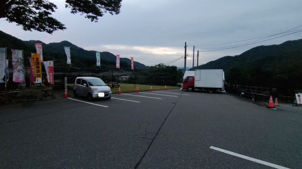 道の駅 胎内の第一駐車場 別の区画