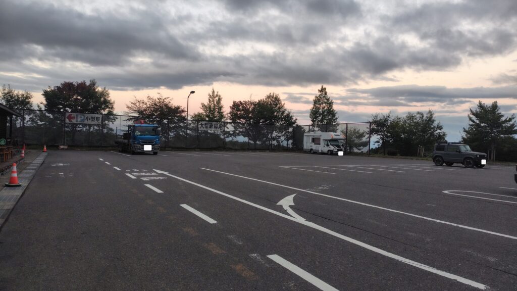 道の駅 ばんだいの大型車駐車場