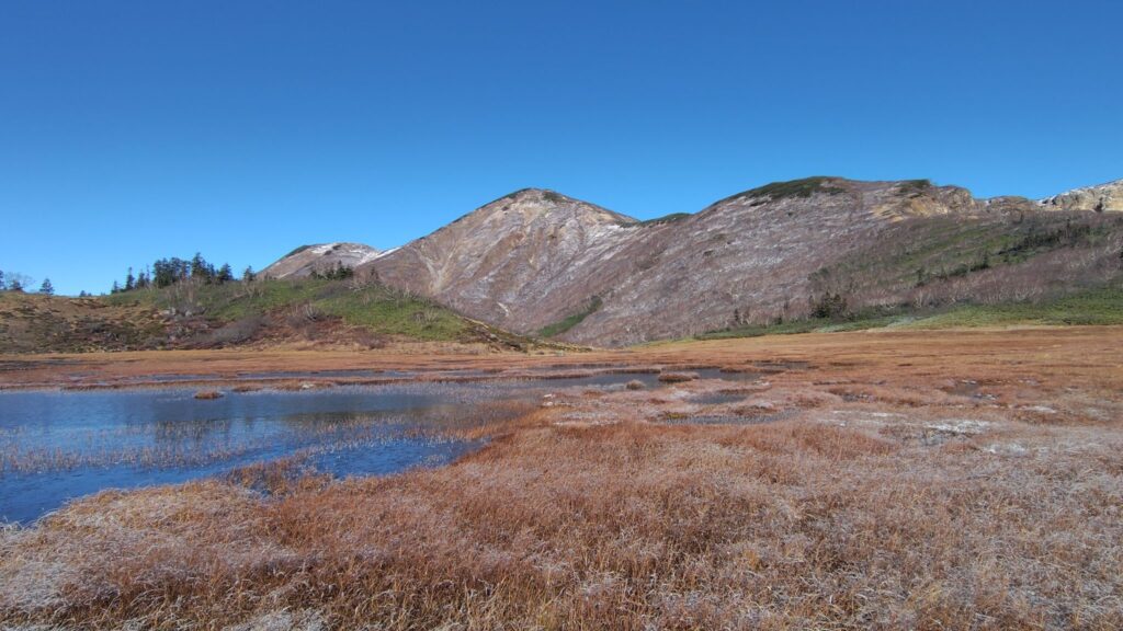 天狗の庭から見た火打山