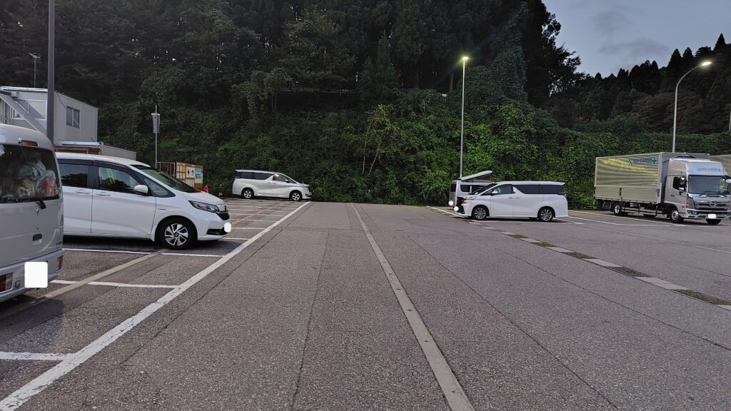 道の駅 細入の南側駐車場